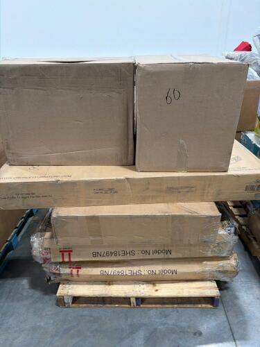 TV stand, shelving, storage totes, & More