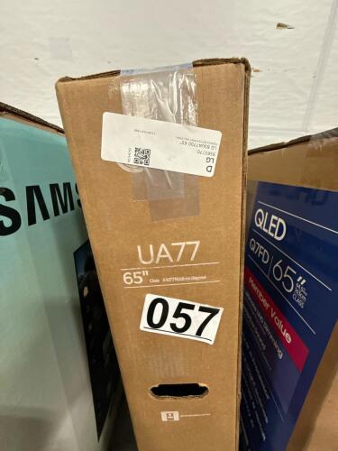 LG 65" tv , missing bottom foam & stand , grade d