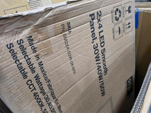 LED panels, furniture, mattress, another mattress, more
