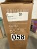 Samsung 65" tv , line on left side of screen, grade d