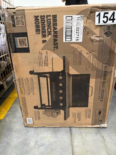 Even embers propane 5 burner gas griddle