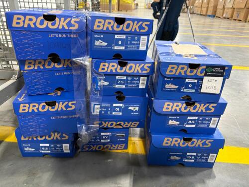 11 pair of Brooks shoes