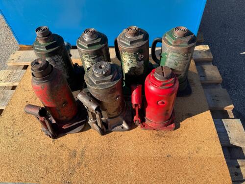 (7) Heavy Duty bottle jacks to up 12 ton, located at 1145 N State St, Orem, UT 84057 | Pickup Thurs, Friday or Monday 9-4