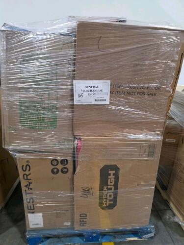 Hyper tough storage, nine star garbage can, car seat, foam cups, fan, stadium seat with back Support, & More