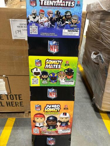 Teeny mates NFL collectibles, cups, filters, Hampshire, helmet, deck tiles, plastic pitcher, garbage bags, & More