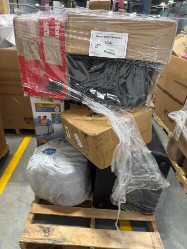 Float dock, swimming pool, Honeywell filter, cushion, cabinet, ALTO professional speaker used out of box