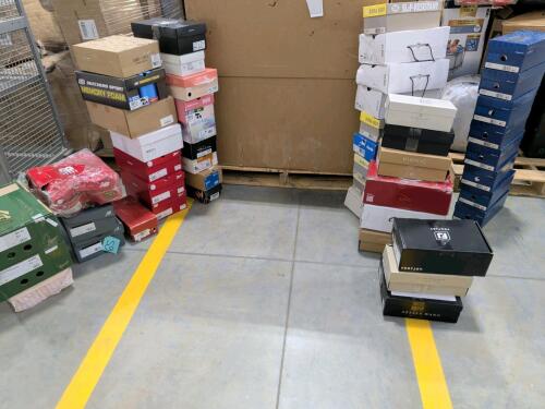 90 pairs of shoes: SAS, Bandolino, Vionic, FootJoy, J. Renee, Keds, Skechers, New Balance, Danner, Merrell, Birkenstock, Franco Sarto, Aldo, and more.