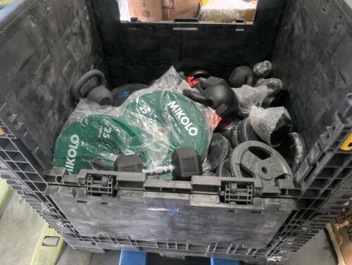 Bin of weights