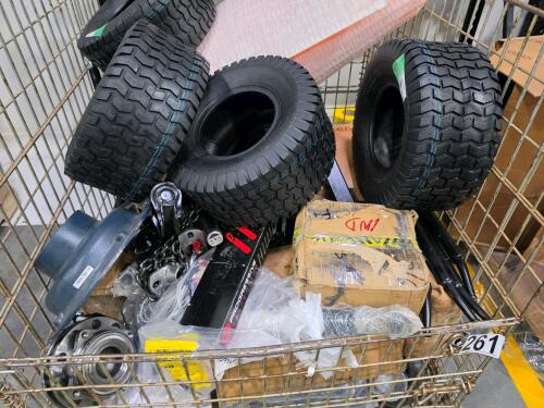 Industrial/automotive, underlayment, tires, progressive suspension, chain, bars, alternator, & More