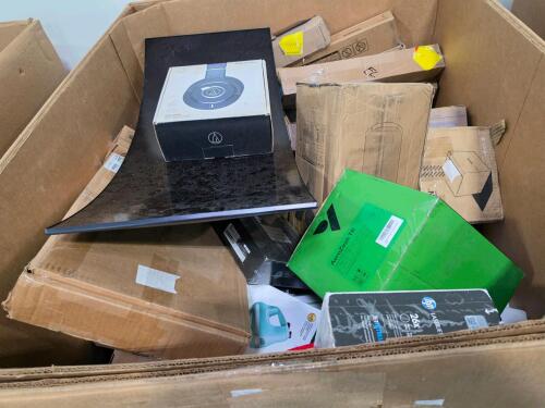 Miscellaneous electronics, KitchenAid mixer, keyboard, HP print cartridge, headphones, EPSON, headphones, & More