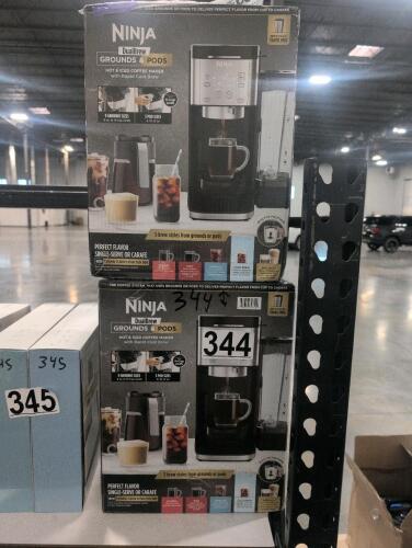 two Ninja dual Brew coffee machines