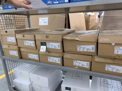 10 pairs of Asics shoes