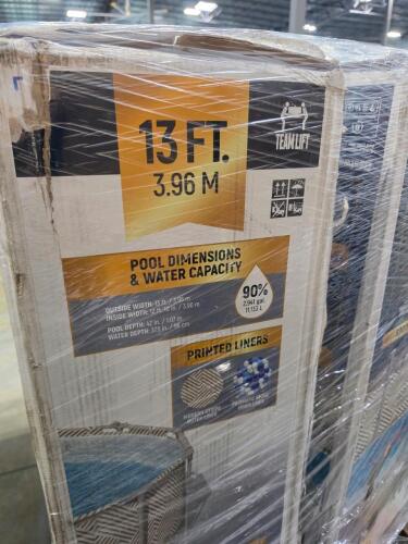 Frigidaire chest freezer, float dock, swimming pools