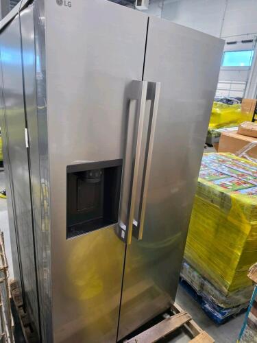 LG fridge side-by-side customer return used not tested condition unknown