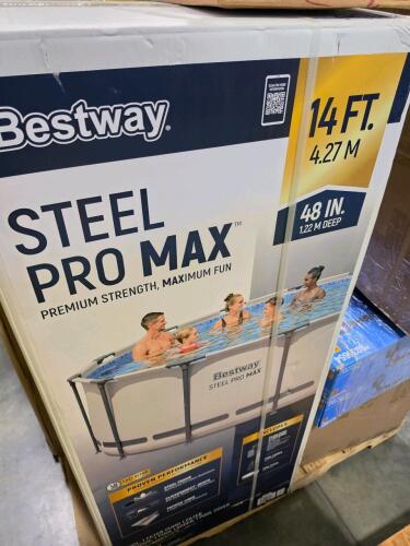 Books, pop-up stand, Easton voyager bag, swimming pool, KOBALT power cleaner, windchimes, & More