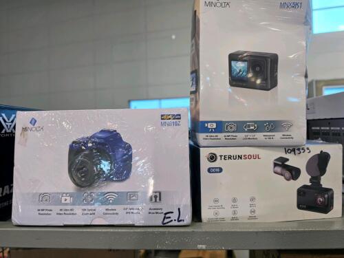 Three different digital cameras