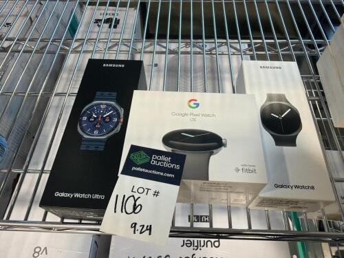 Samsung Galaxy watch ultra, Google pixel watch LTE, Samsung Galaxy watch 8