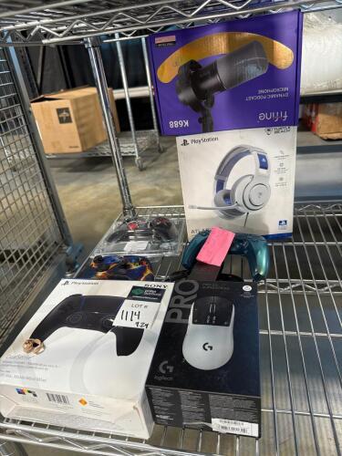 Sony PlayStation controllers, gaming mouse, PlayStation headphones, microphone and more!