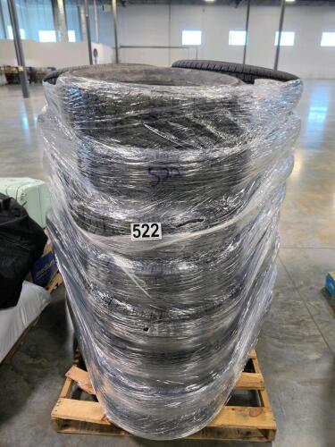 Approximately 24 trailer tires