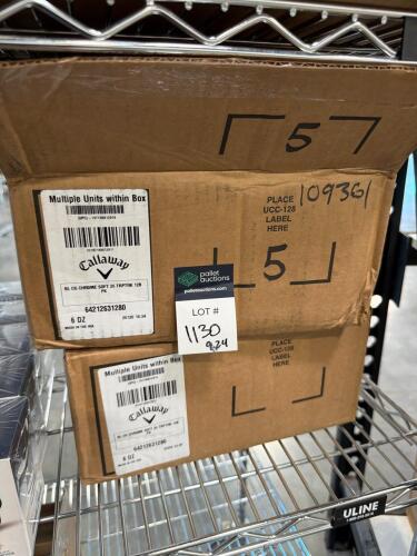 Approximately 120 Callaway Chrome soft golf balls