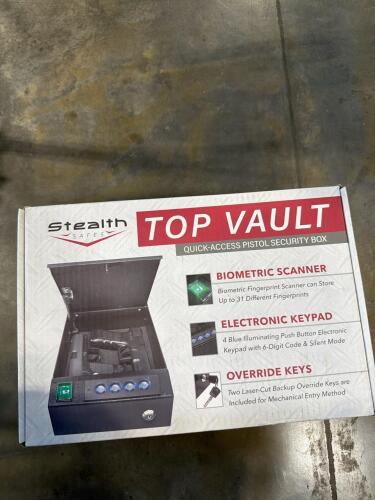 Three stealth safes top vault quick access pistol security boxes