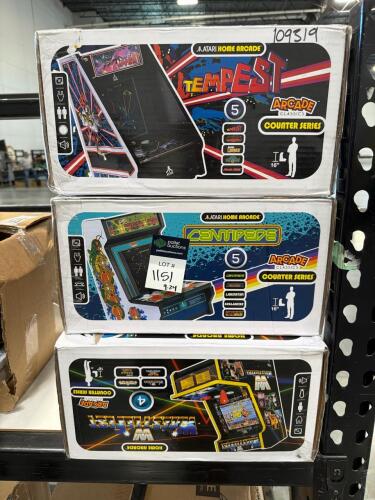 Three arcades wrestlemania, centipede, Tempest