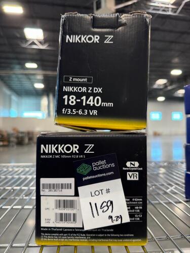 Camera lenses: NIKKOR z 105 mm F/2.8 VR, 18&ndash;140m F/3.5&ndash;6.3 VR