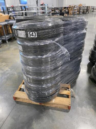 Approximately 24 trailer tires