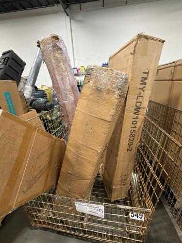 Multiple mattresses, computer desk, box 2/2 TV console