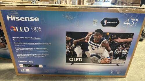 Two &ndash; HISENSE TVs, missing stand, other TV screen has a lot of internal scratches, grade D