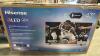 Two &ndash; HISENSE TVs, missing stand, other TV screen has a lot of internal scratches, grade D