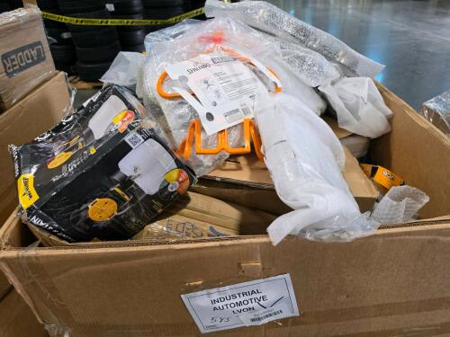 Industrial/automotive, basketball return, drawer slides, sledgehammer, Wagner sprayer, car parts, brake rotors, JCB, Castor wheels, & More