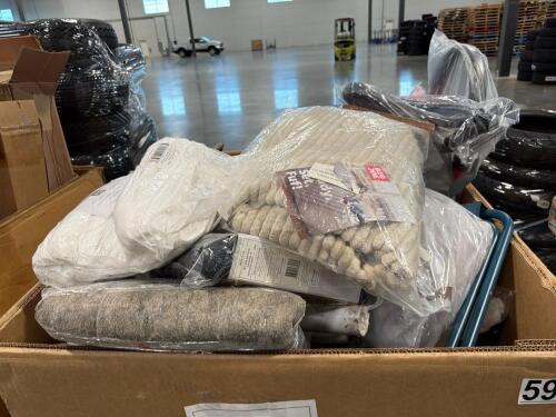 Dagner Dover, smart watch, t DOON a winter cover, big Joe, hearing aids, towels, phone cases, base, exit sign