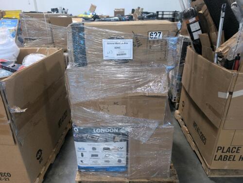 Betsy Johnson, three-piece hardside spinner set, Avenli London spa, 13x15 hexagon screen room, scooter in box