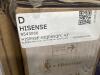 Two &ndash; HISENSE TVs, missing stand, other TV screen has a lot of internal scratches, grade D - 5