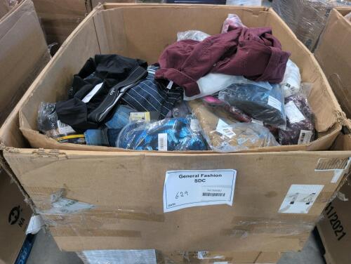 Clothing and shoes, Haggar pants, Montana Co., Adidas, Dickies socks, Abercrombie & Fitch, Zara, smart wool, oqq, football blanket, polo underwear and more