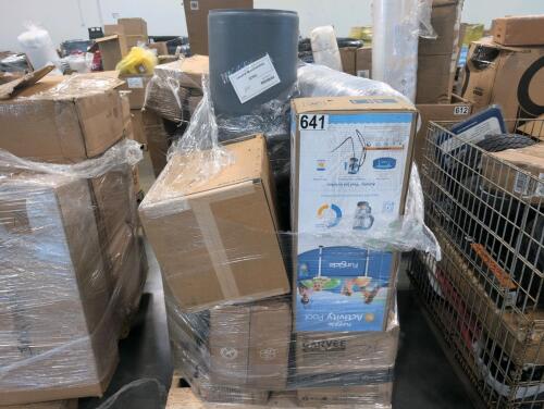 finsicle 8' pool, garvee slush maker, denon DN-712II, waste bins, Seville classics shelving, rolled mattress, vevor item