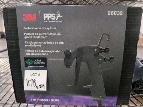 3M performance spray guns (5) and performance gravity hvlp atomizing head refill kits
