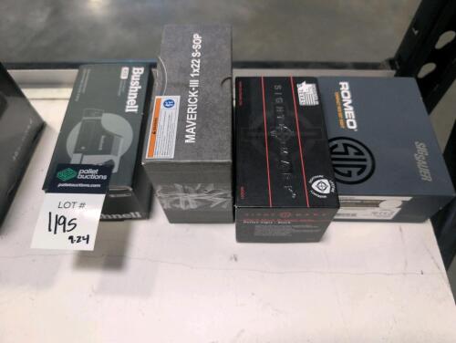 Site Mark ultra shot R spec series, Romeo five GEN two, Maverick &ndash; three, Bushnell RX series dot sight