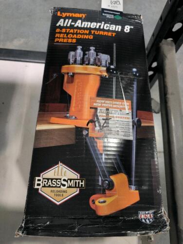LYMAN all American 8 station turret reloading press
