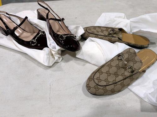 (2) Pairs of authentic Gucci shoes