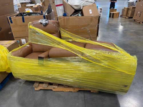 Leather reclining sofa Customer return out a box