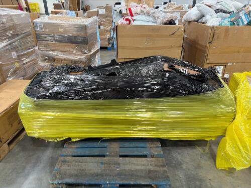 Leather reclining sofa out of box Customer return