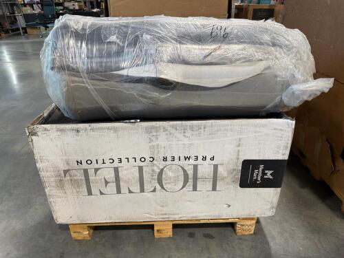 Hotel premium collection mattress, another mattress, nightstand
