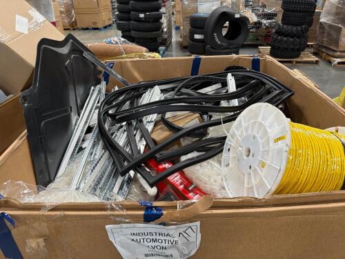 Cable, automotive parts, industrial goods, seal, belts, shelving pieces ceiling brackets, & More