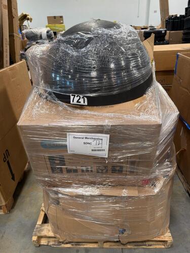 Large cauldron, furniture, crown shades canopy, West Bend cookers, and more
