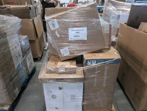Shoe bench, swimming pool, miscellaneous furniture, LLC O precision grill, Ryobi lawnmower, BELFFIN, safe racks, eagle eyes, & more