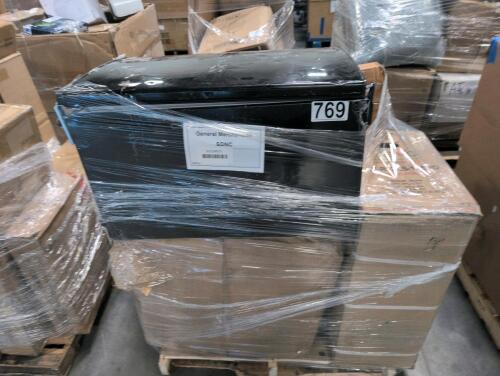 Portable AC unit, box 1/2 single zone, compact fridge used, plastic organizers, dental pods, & More