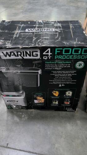 Waring 4qt food processor box does show damage