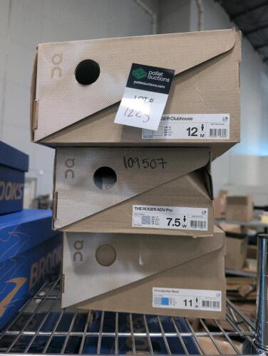 3 pairs of On cloud shoes